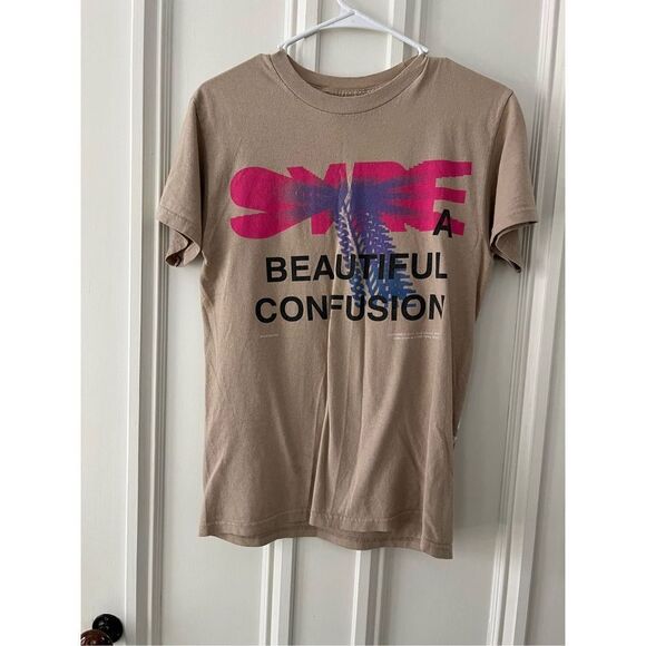 SYRE A Beatiful Confession Jaden Smith MSFTSrep light brown t-shirt S - Picture 1 of 3